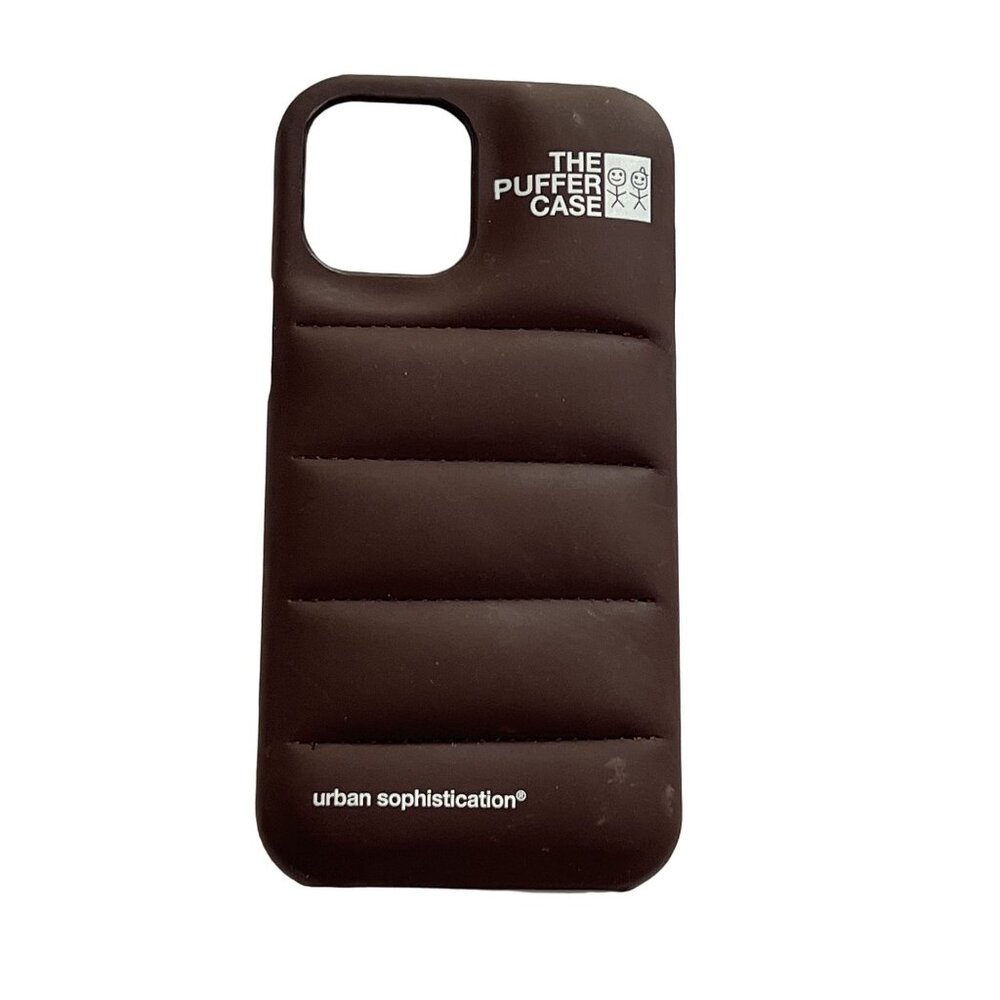 Urban Sophistication The Puffer iPhone 14 Pro Max Case in Hot Chocolate